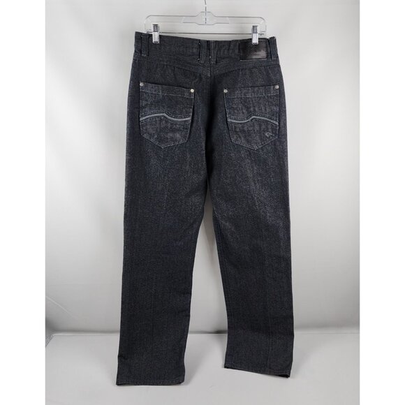 Enyce Sean Combs Jeans Mens 34x32 Black Vintage Hip Hop Y2K Dark Wash Denim - Picture 7 of 10